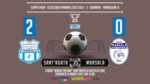 Accademy Sant’Agata – CF Marsala 2-0